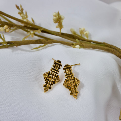 Axum Cross Earrings ፩