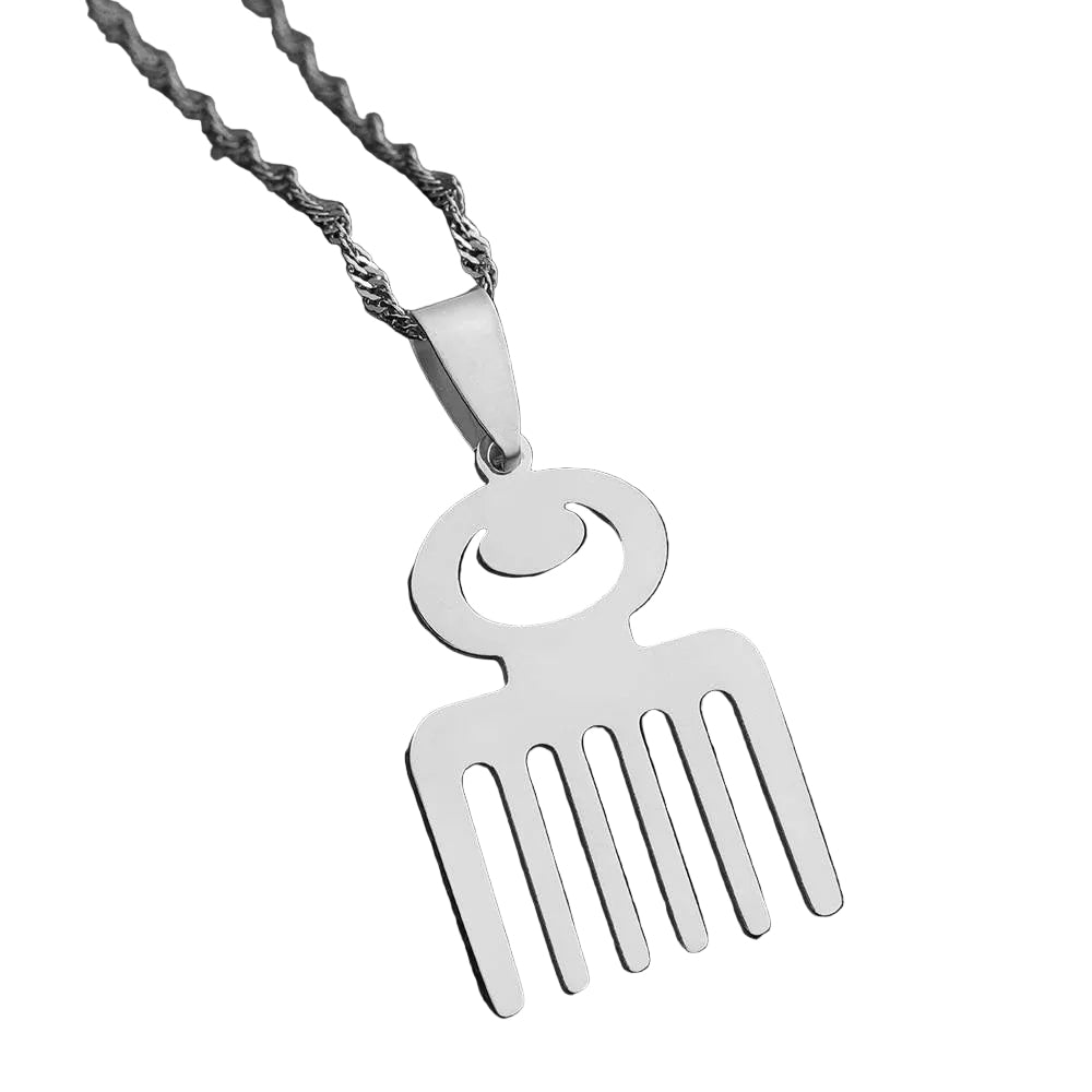 Afro pick (comb)pendant.