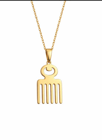 Afro pick (comb)pendant.