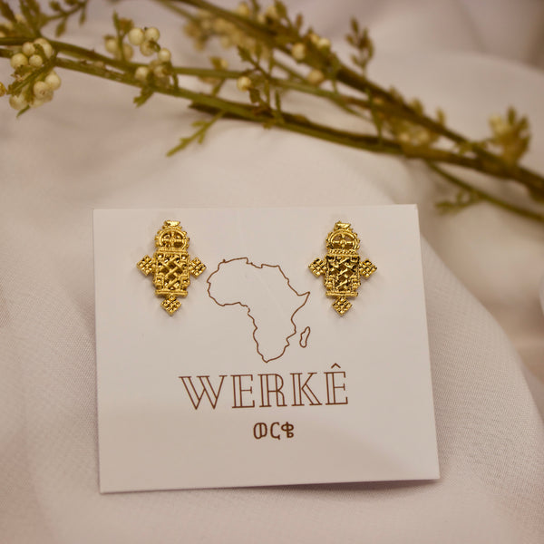 Cross Earrings ፫